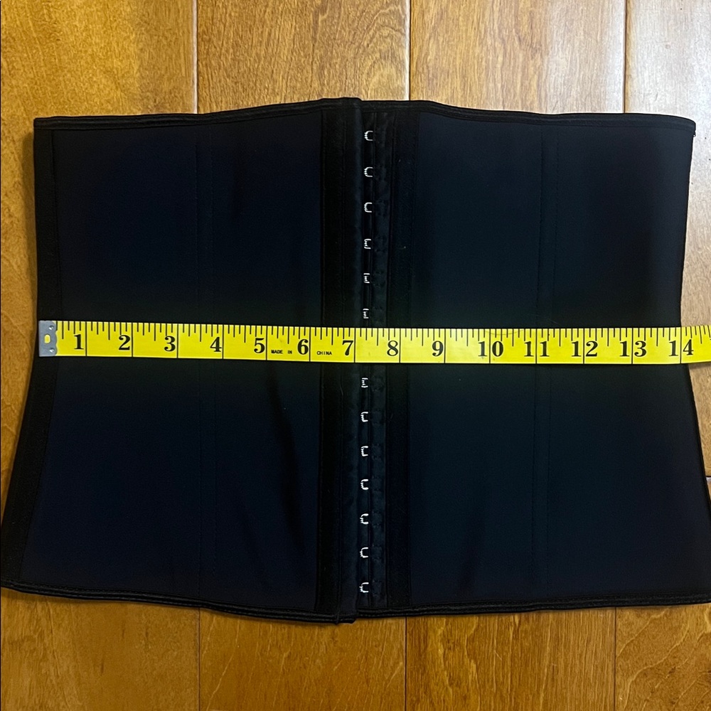 YIANNA Black Corset Size L Whimsigoth Grunge Renaissance Waist Trainer Festival - Picture 5 of 10